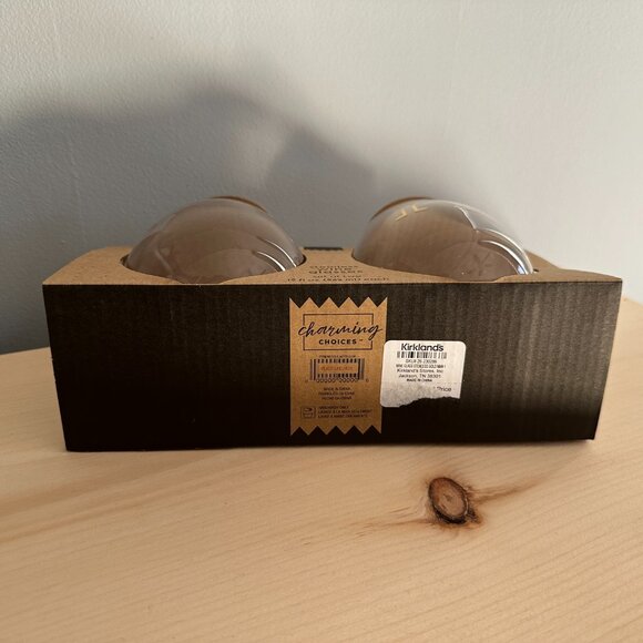 Charming Choices Stemless Wineglass | Set of 2 | Initial K | New in Box - Picture 4 of 5